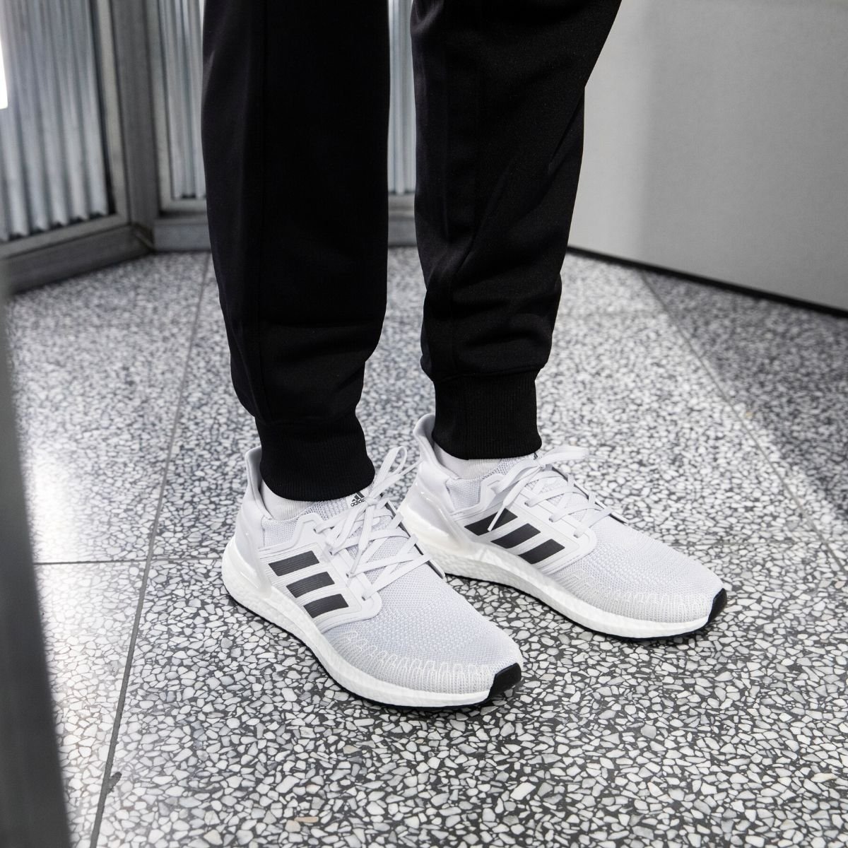 adidas gazelle silver green womens adidas Men's Ultraboost Light Running Shoes In White/Gold/Lucid Blue main image 1
