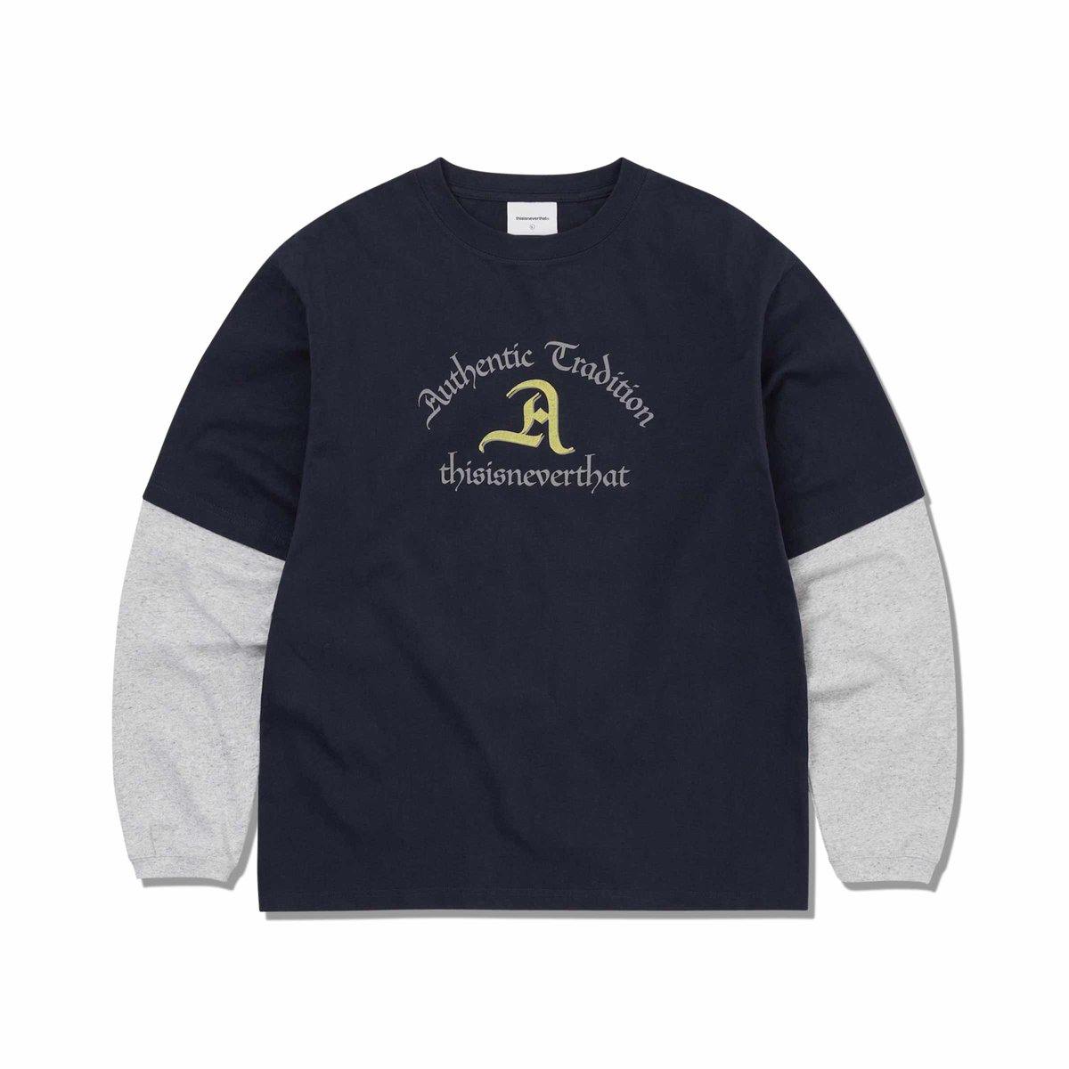 Layered L/S Tee Navy | SUBTYPE