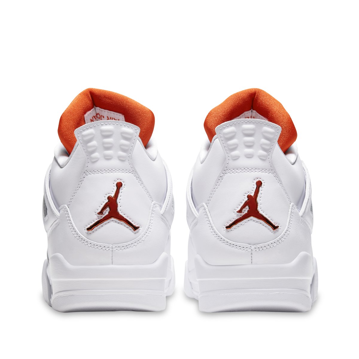 Air Jordan 4 Retro White/Team Orange-Metallic Silver | SUBTYPE