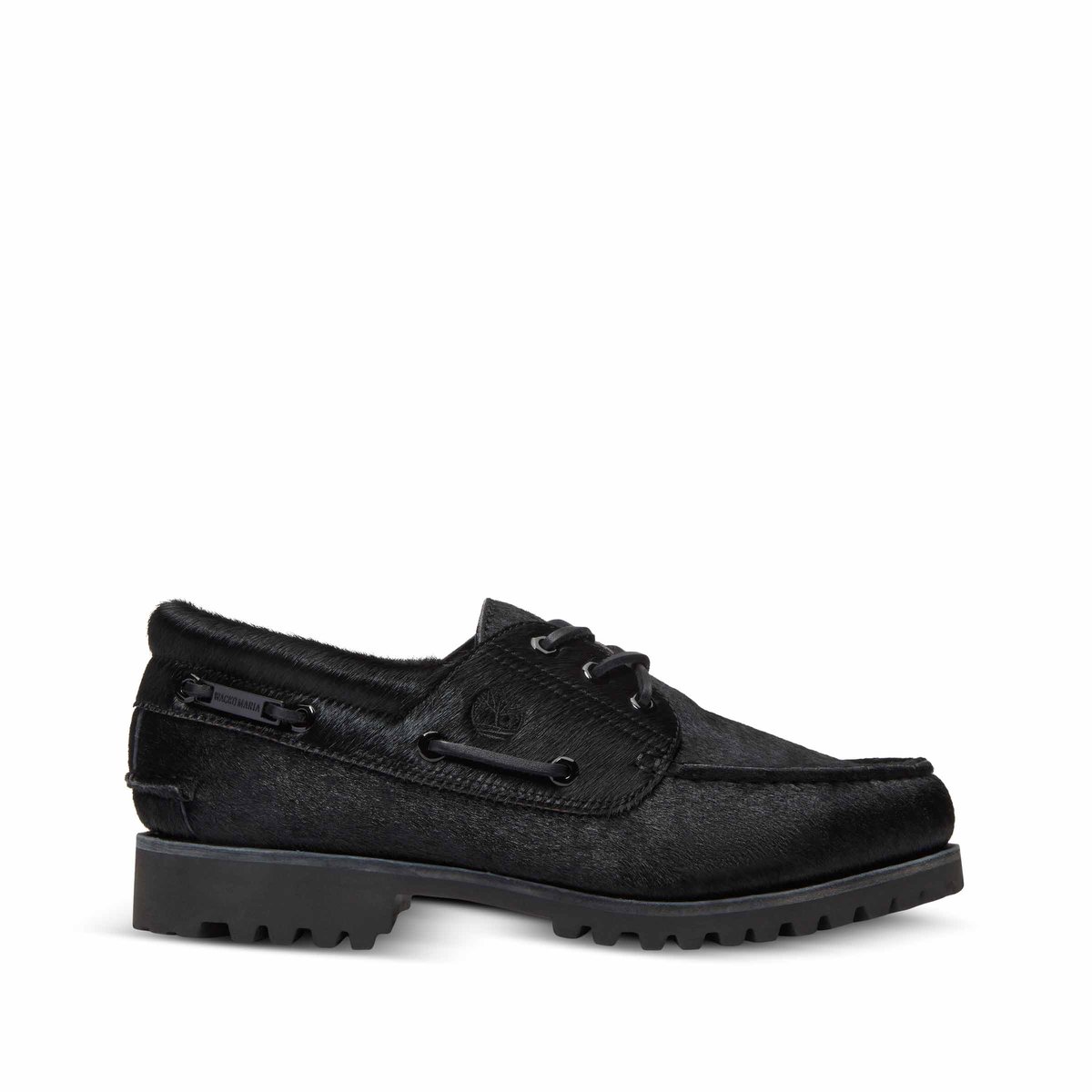 Wacko Maria 3-Eye Boat Shoe BLACK HAIR ON | SUBTYPE