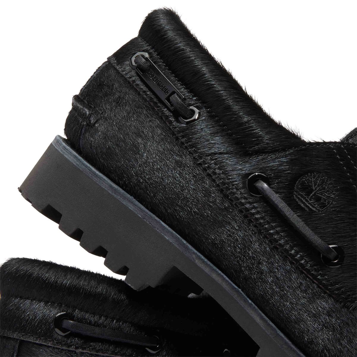 Wacko Maria 3-Eye Boat Shoe BLACK HAIR ON | SUBTYPE