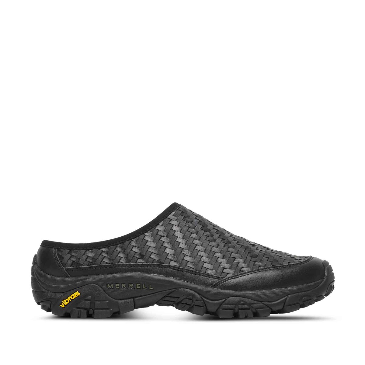Moab 2 Slide Leather Woven Black | SUBTYPE