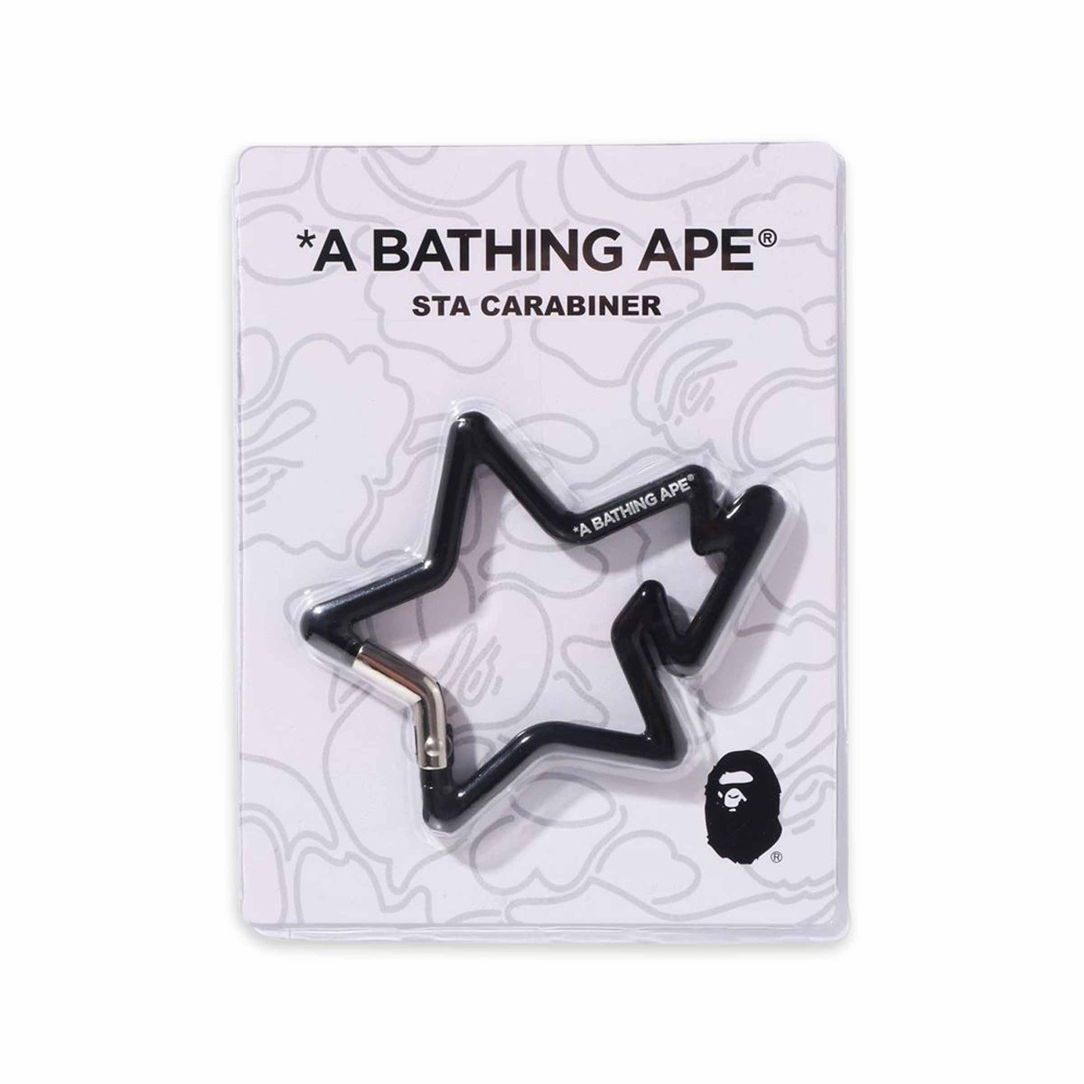 ①【A BATHING APE】STA CARABINER カラビナ ブラック STA Carabiner Black | SUBTYPE