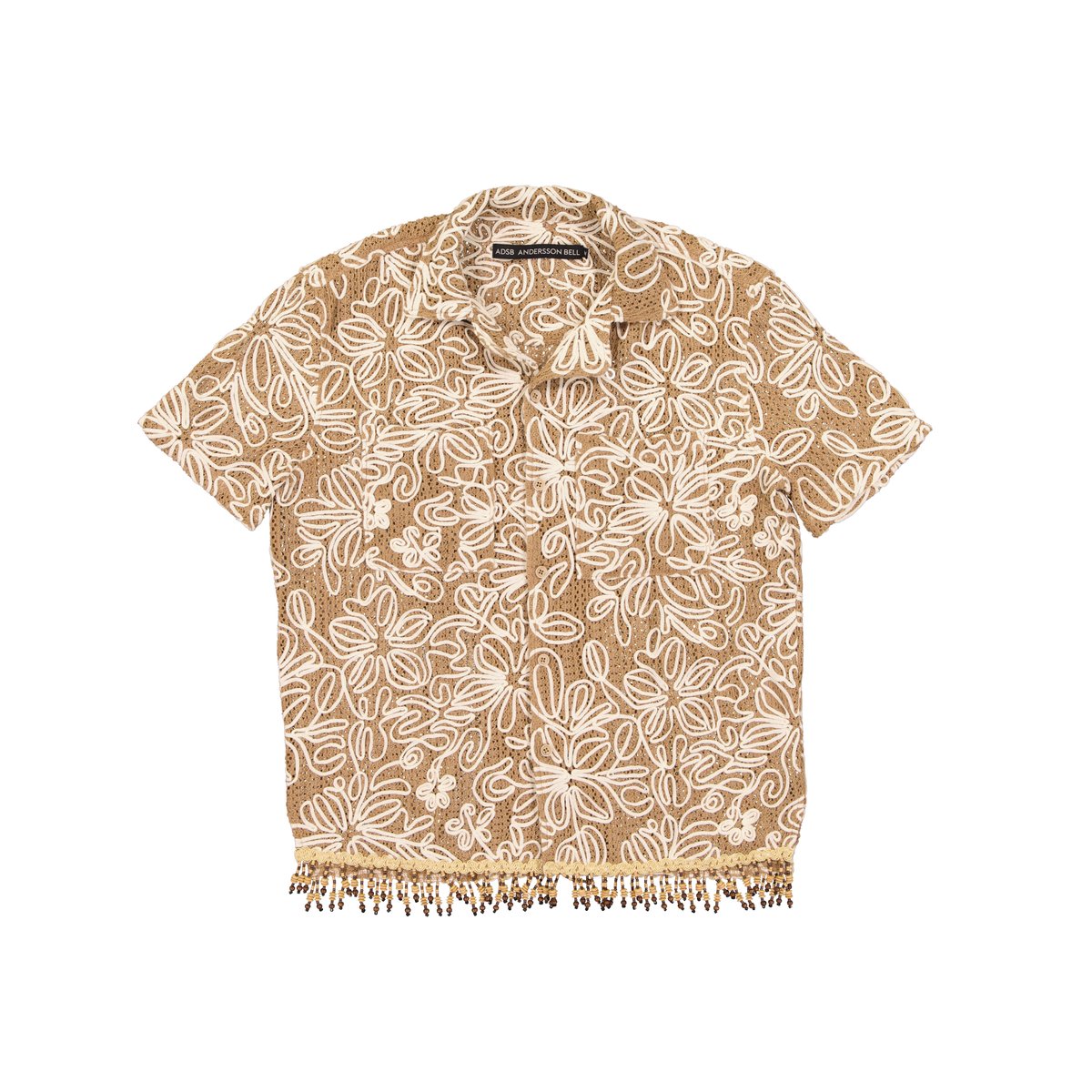 トップス Andersson Bell FLOWER JACQUARD SHIRTS Andersson Bell Flower Jacquard Shirt Black | UJNG