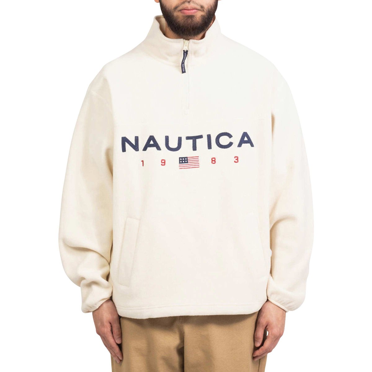 ☆ NAUTICA ☆83 FLAG HALF ZIP SWEATSHIRTS nanfl2033107_neut_1.jpg