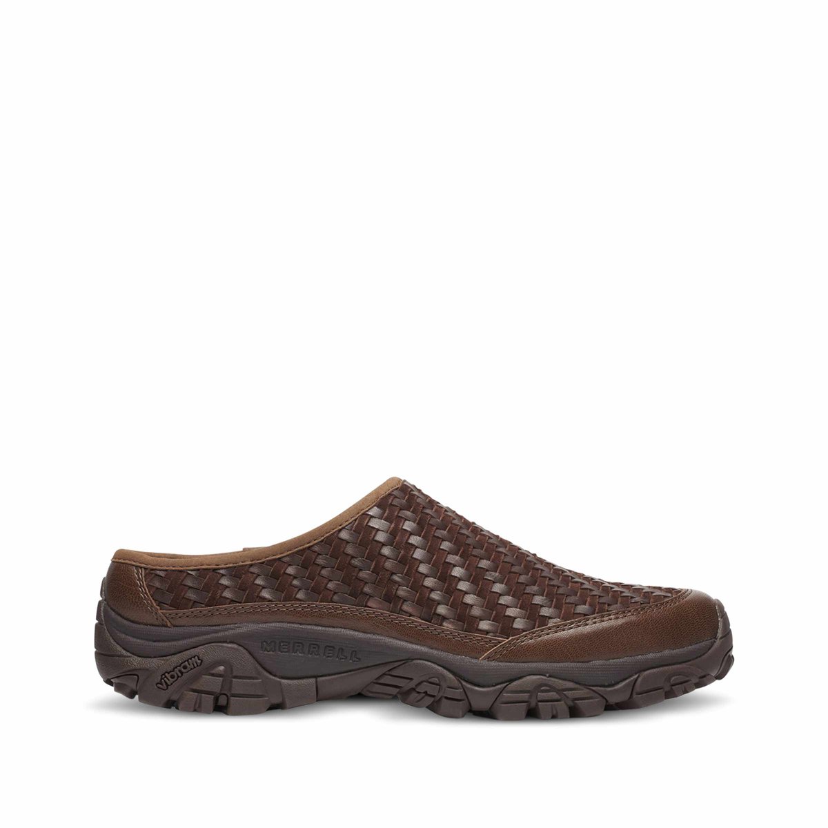 Moab Slide Leather Woven Mole SUBTYPE