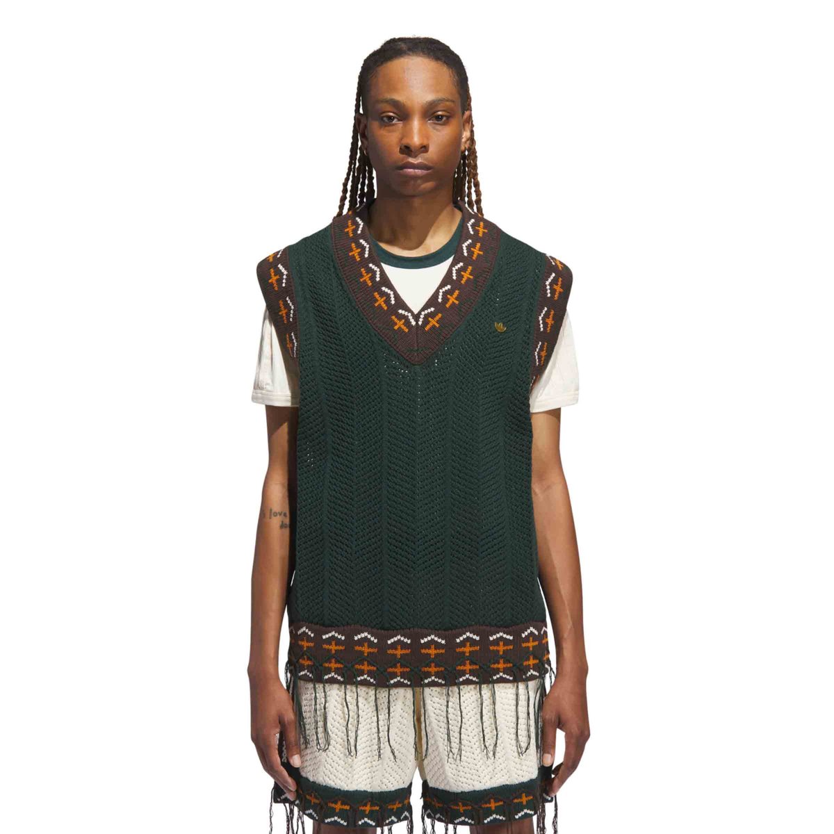 Clot Crochet Vest by Edison Chen Green Night | SUBTYPE