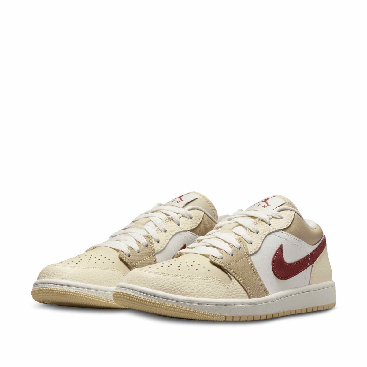 ★NIKE★ Air Jordan 1 Low W Summit White Red Sepia Desert Kh Womens Air Jordan 1 Retro Low - Summit White/Red Sepia