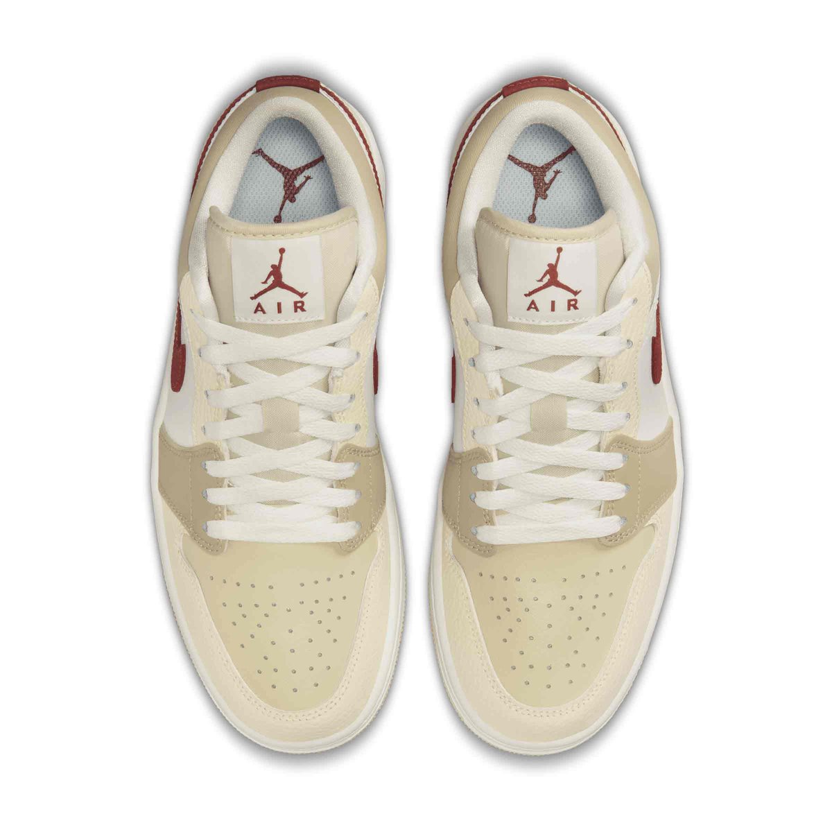 ◆Nike◆ Air Jordan 1 Low W Summit White Red Sepia Desert Kh Jordan 1 Low SE Desert Khaki Red Sepia (Women's) - HV6530