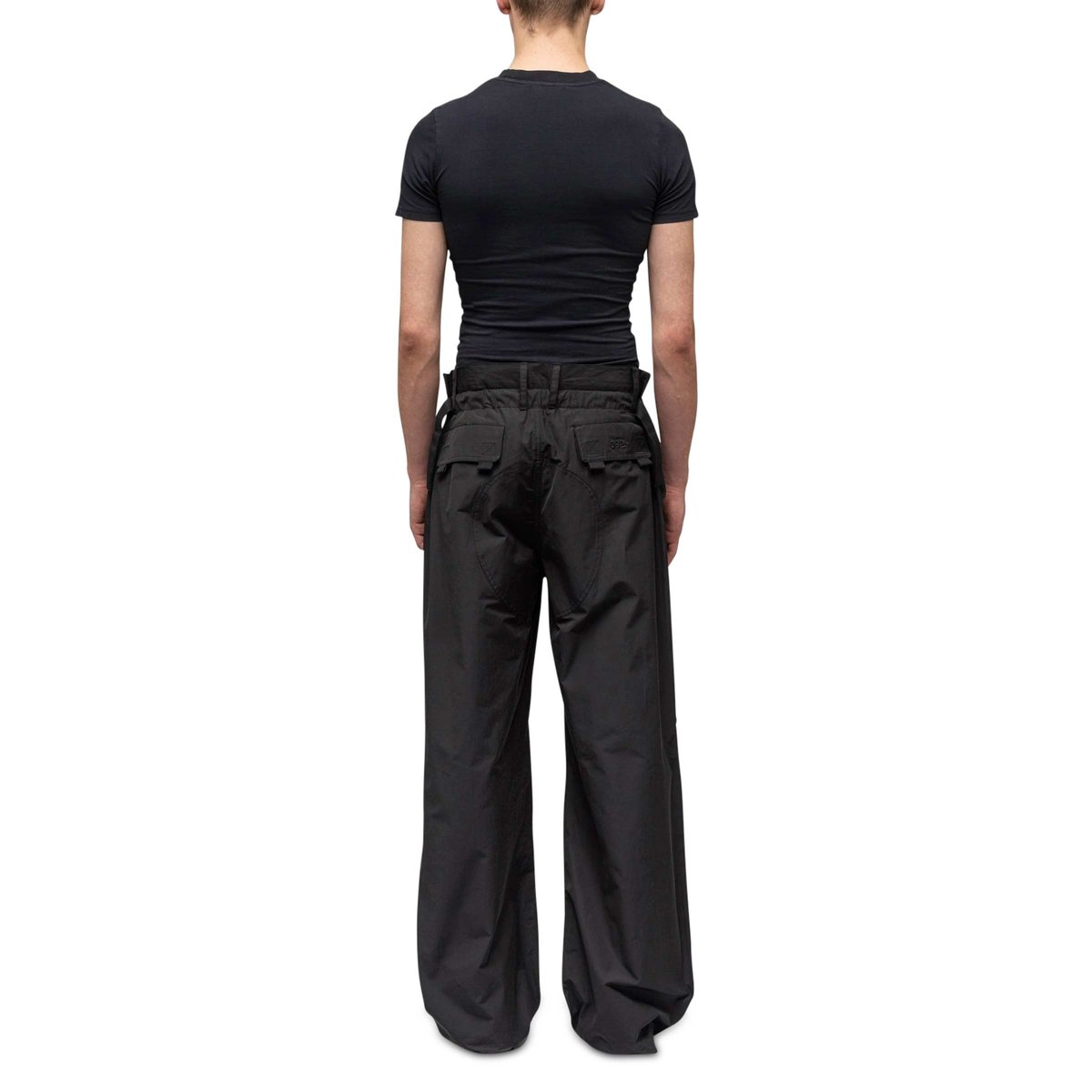 【Anyone more】Warning Nylon Parachute Cargo Pants Nylon Parachute Pants- BLACK – kodyphillips.com