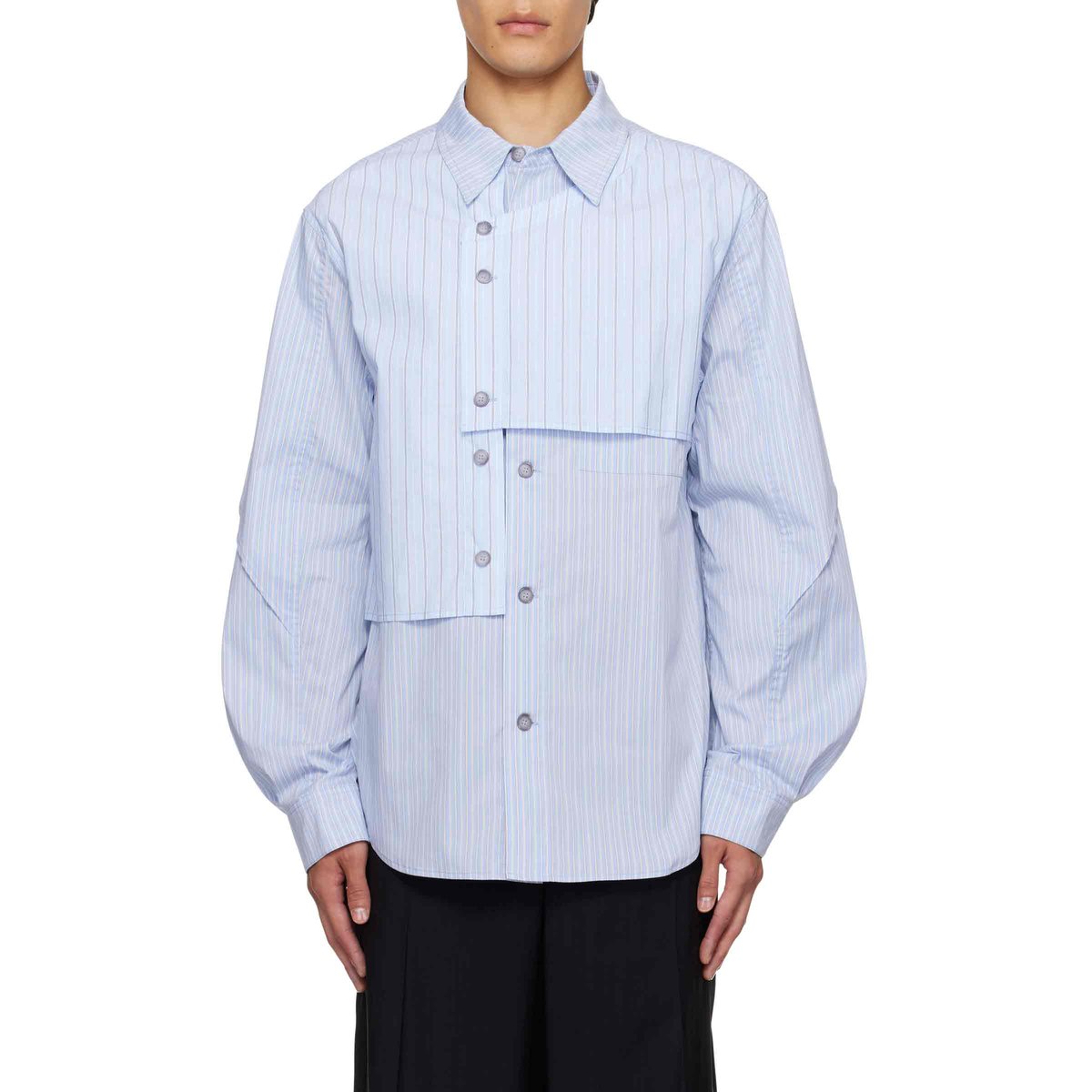 Stripe Layered Shirt Blue | SUBTYPE
