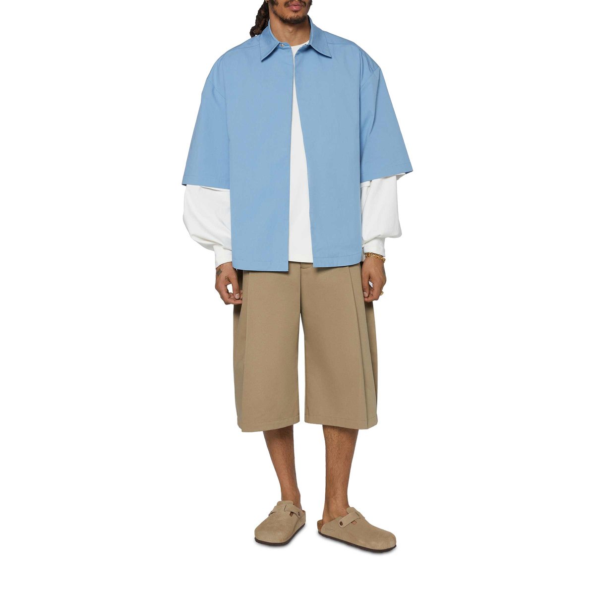Bermuda Pleat Short Biscuit | SUBTYPE