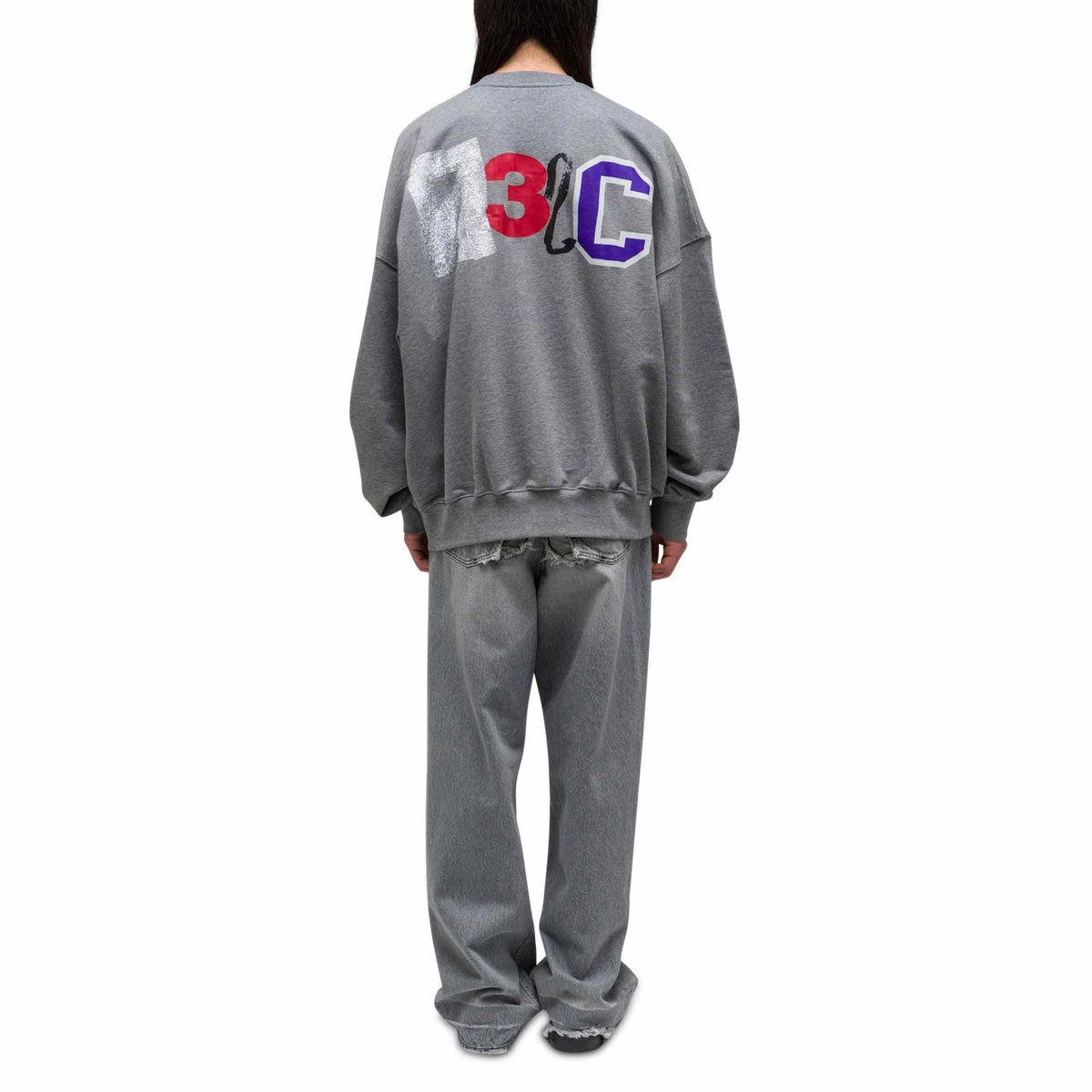 Multimedia Bubble Crewneck Grey Melange | SUBTYPE