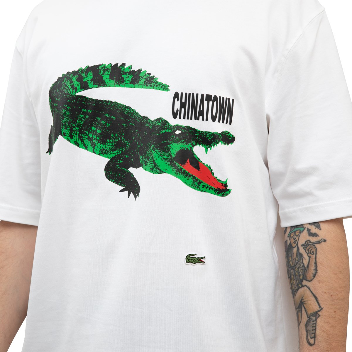 Lacoste X Chinatown Market T-Shirt White | SUBTYPE