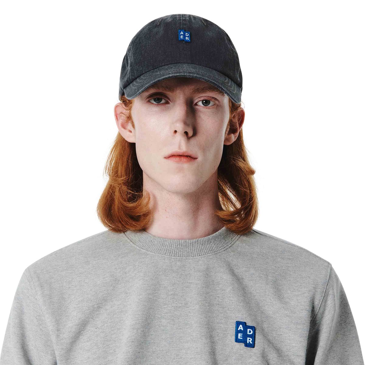 ★Ader Error★ Sig Trs Tag Cap 01- Charcoal / Oatmeal / Noir Black Sig; TRS Tag 01 T-shirt by ADER error on Sale