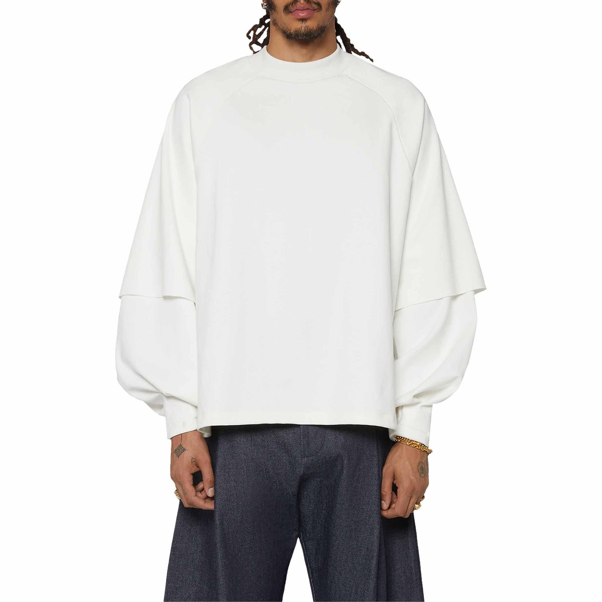 Raglan Layered Longsleeve Tee Dove | SUBTYPE