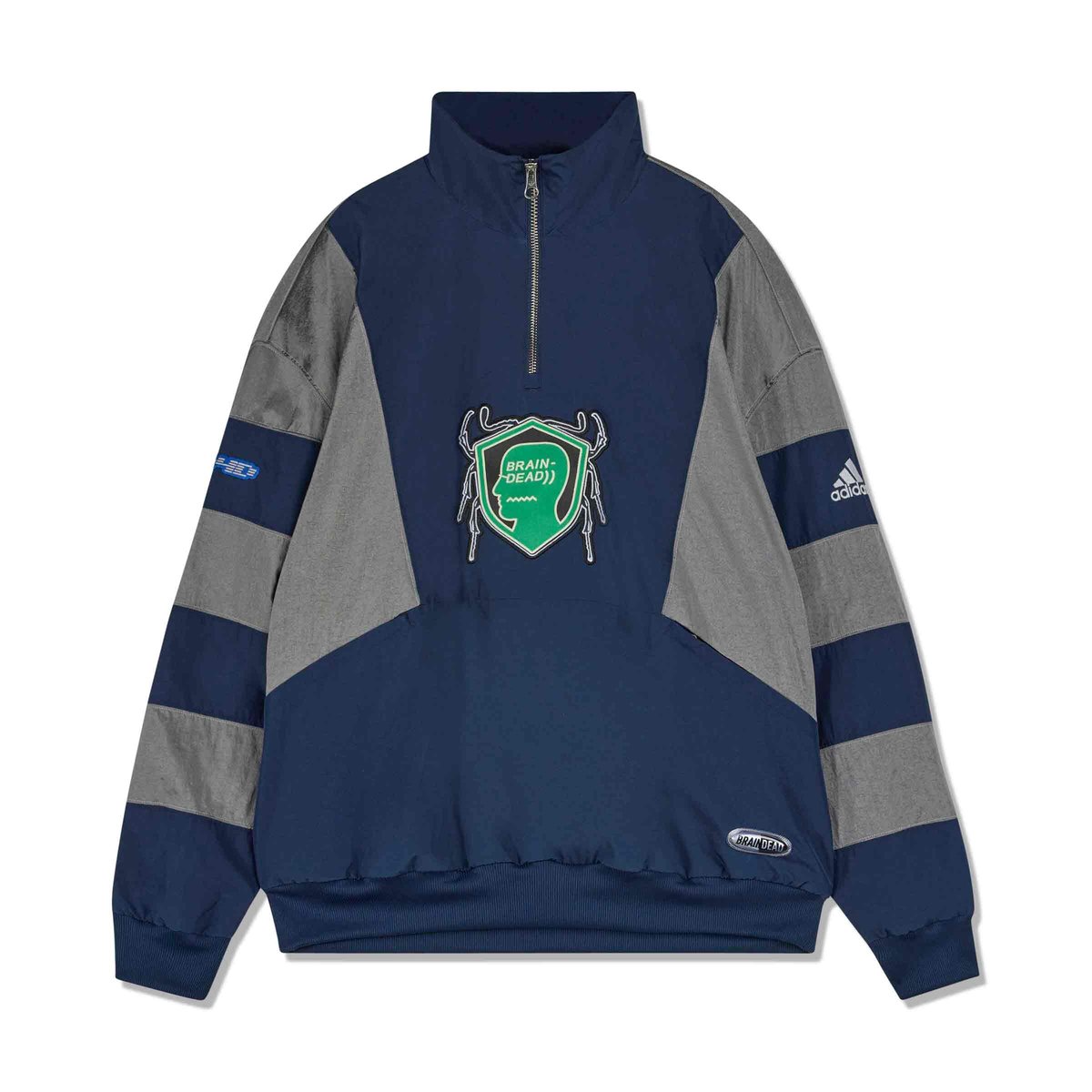 Brain Dead Track Top Collegiate Navy | SUBTYPE