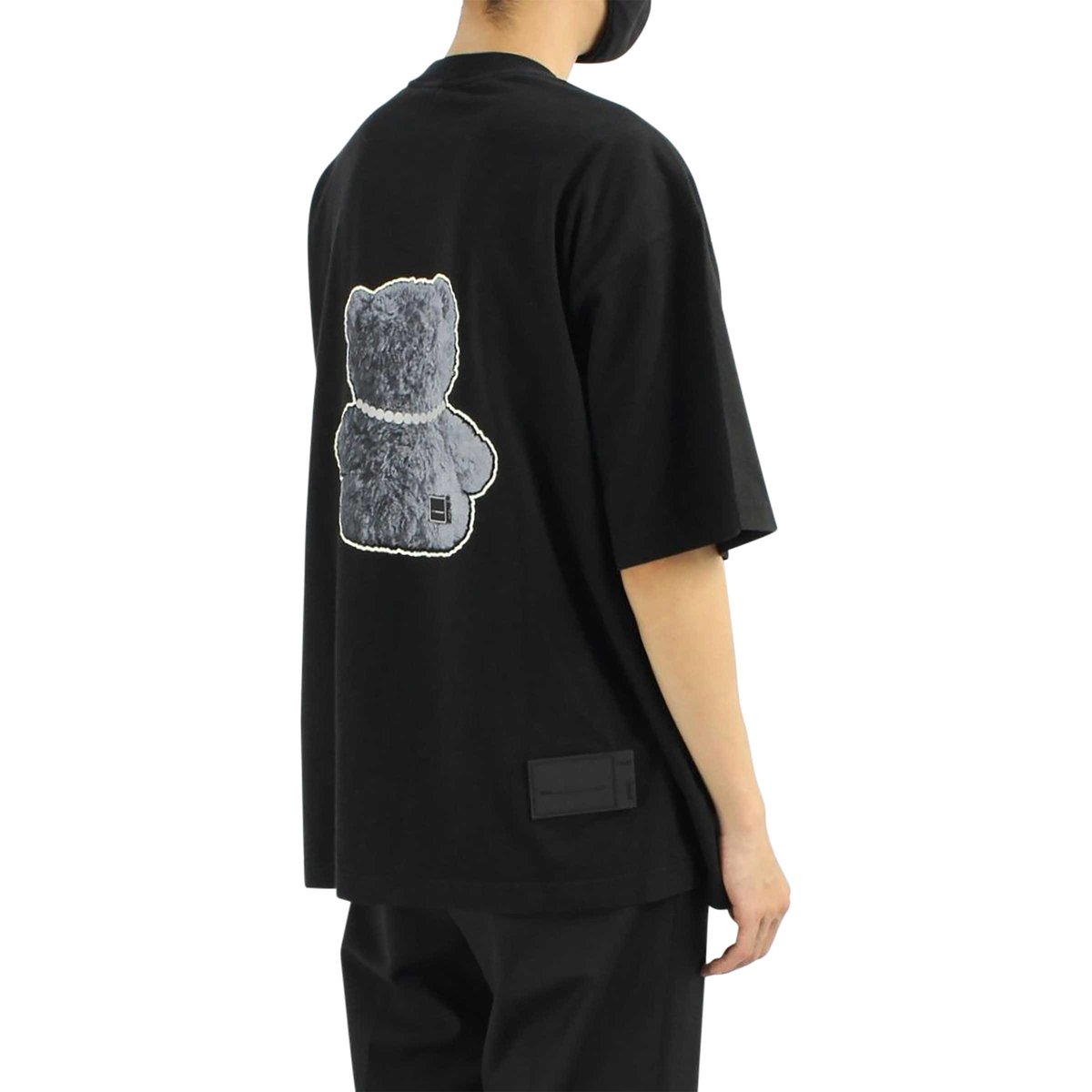 【関税込み】We11done ブラック Punk Teddy Tシャツ WE11-DONE.COM | We11done Official Website