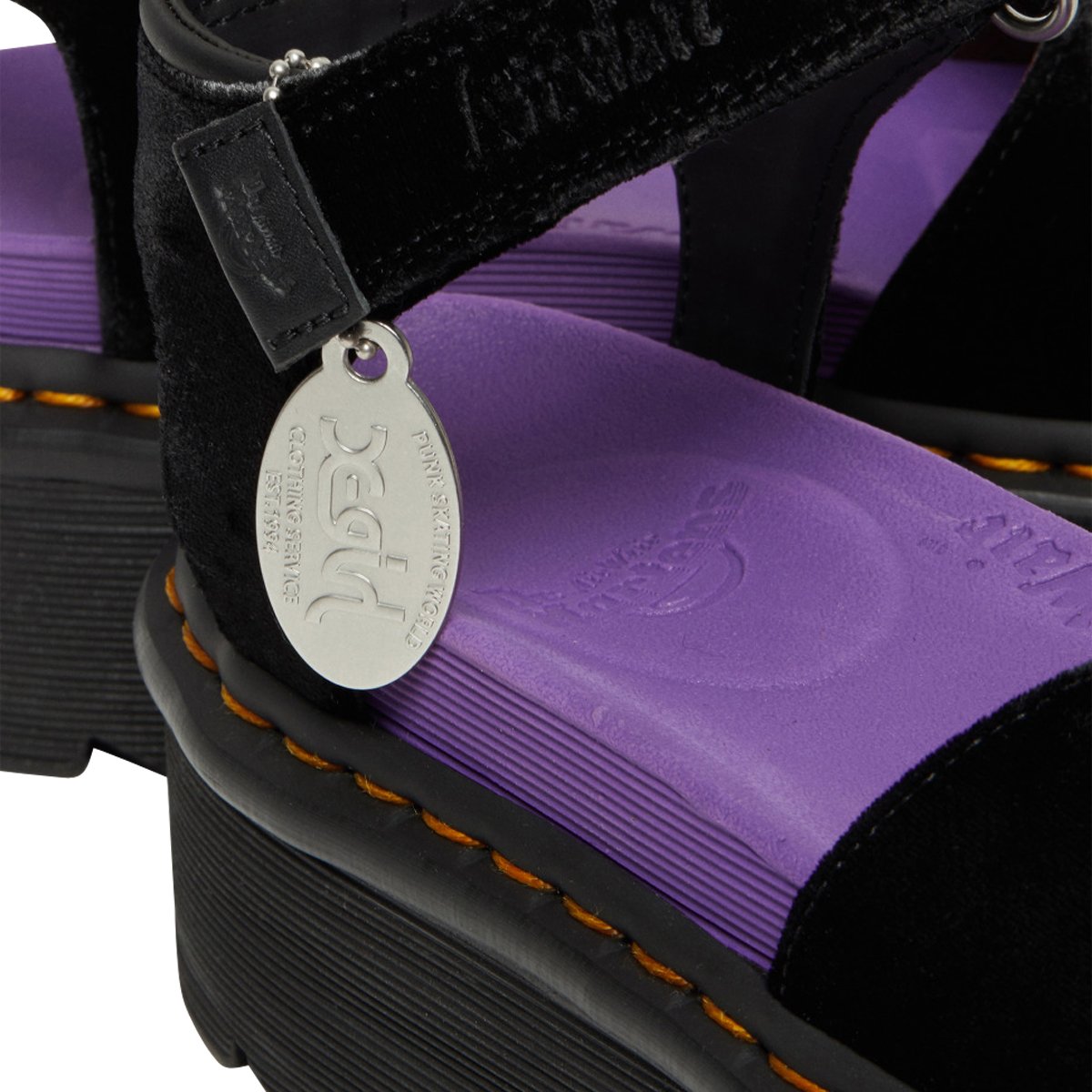 Dr. Martens Strap Sandal X-Girl Black / Purple | SUBTYPE
