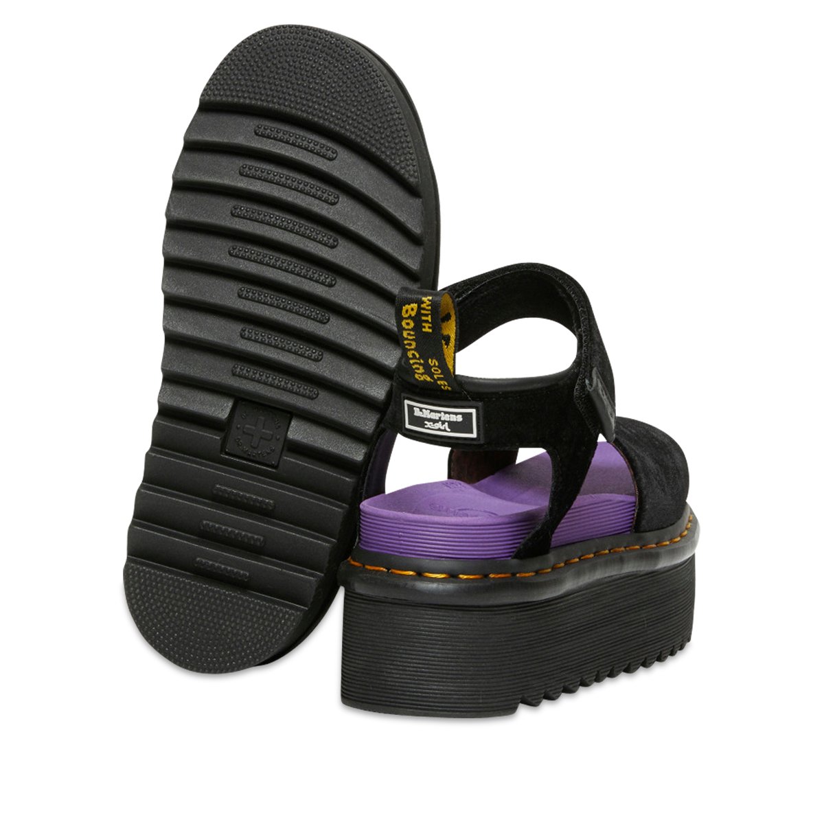 Dr. Martens Strap Sandal X-Girl Black / Purple | SUBTYPE