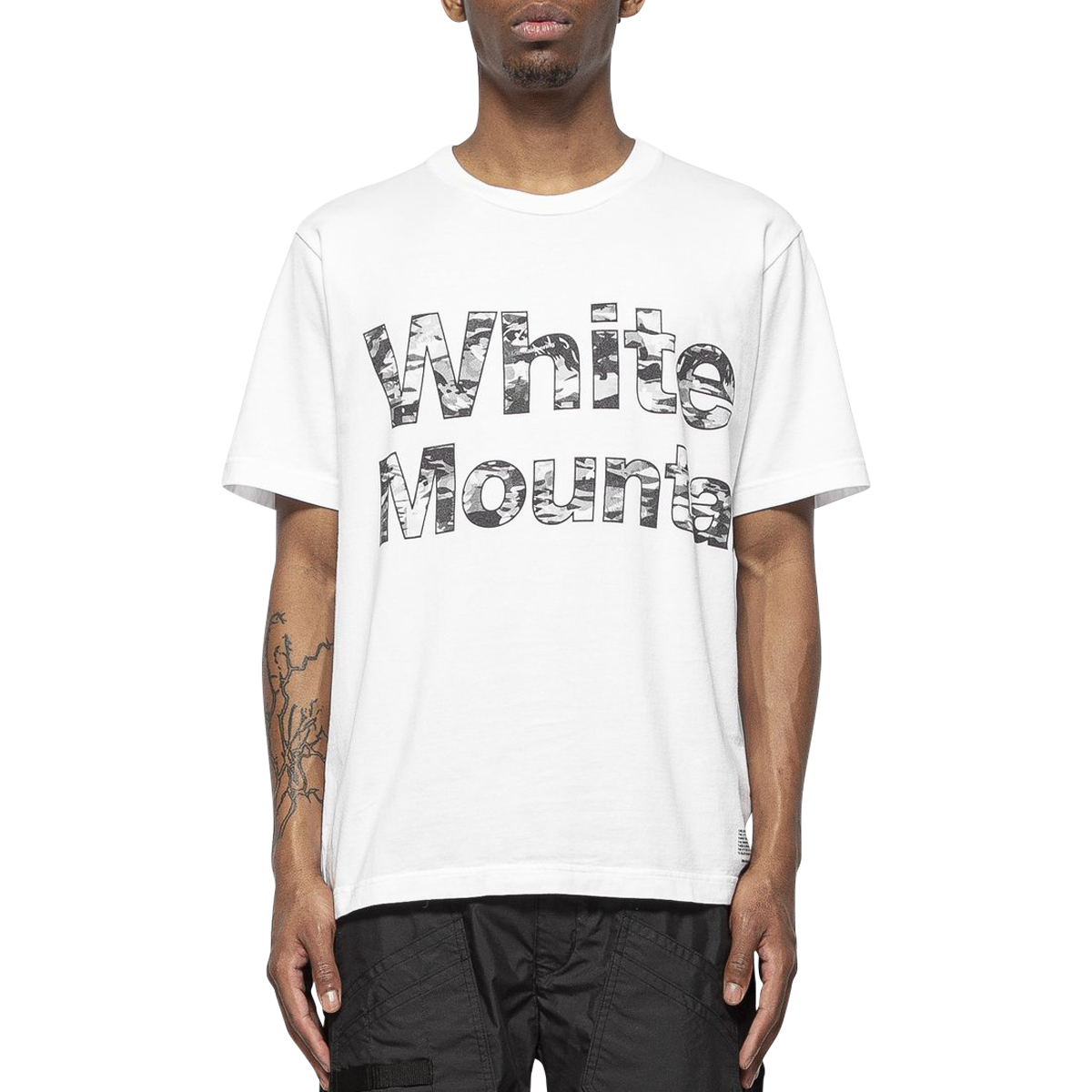 White Moutaineering Printed Camo Logo Tee