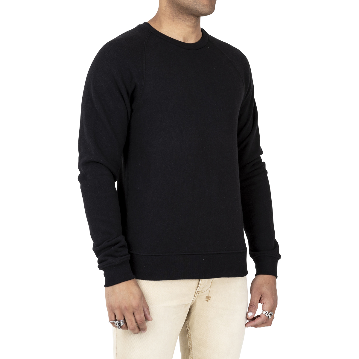 John Elliott Raglan Crew - Black | Subtype