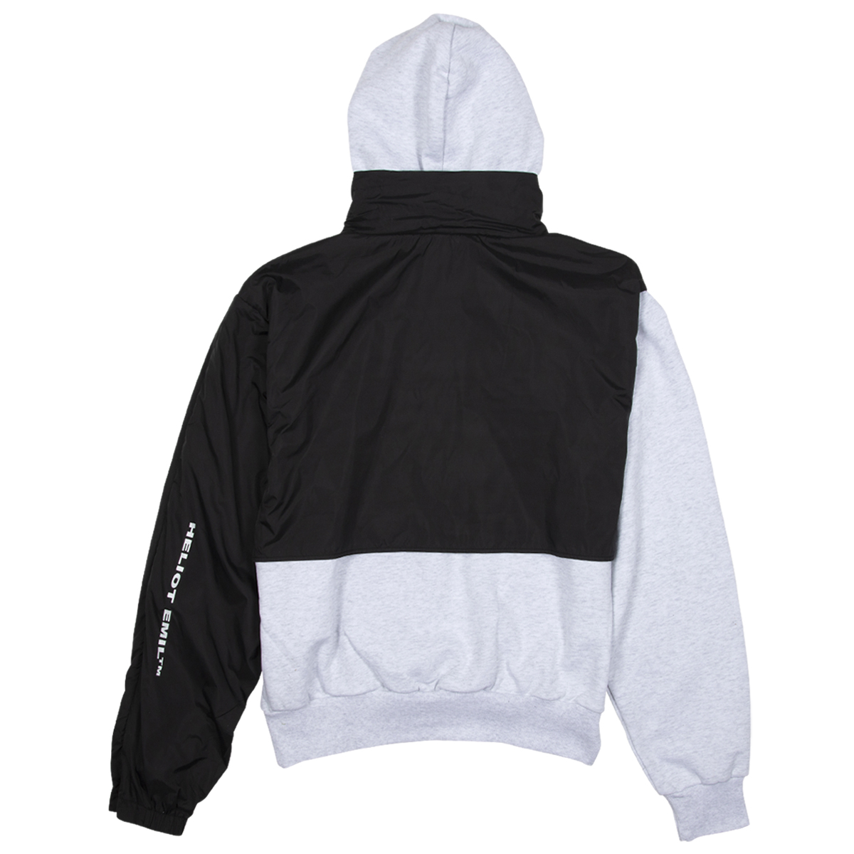Heliot Emil Hoodie With Tech Jacket Overlayer