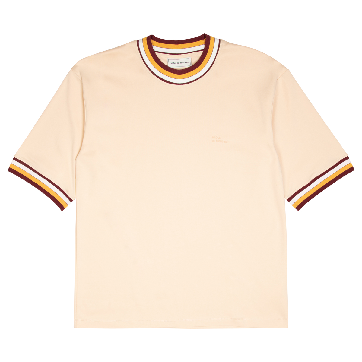 Drole De Monsieur Striped Collar T-Shirt