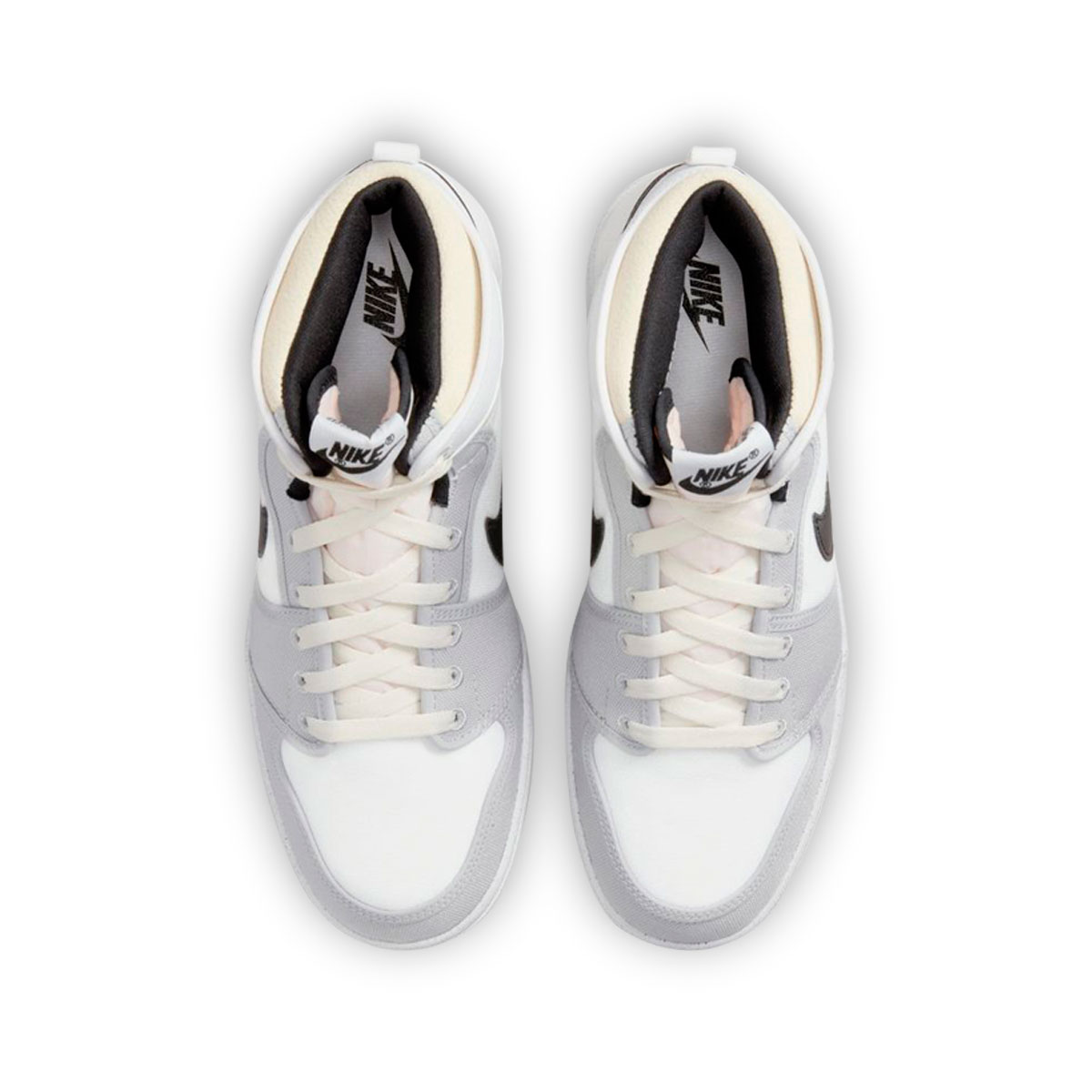 nike air jordan 1 grey and white