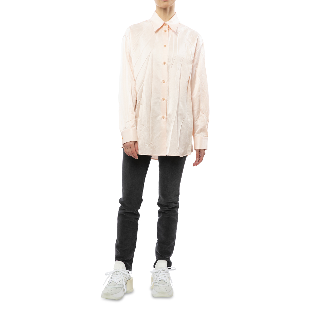 MM6 Maison Margiela Crushed Satin Shirt