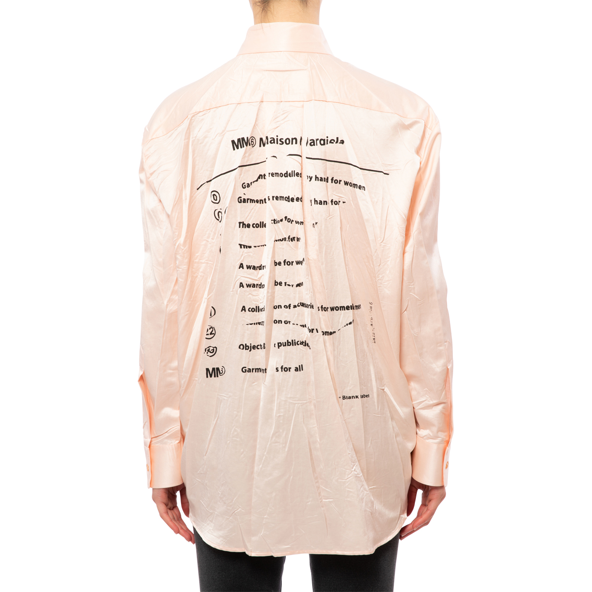 MM6 Maison Margiela Crushed Satin Shirt