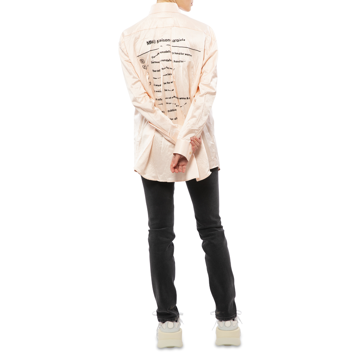 MM6 Maison Margiela Crushed Satin Shirt