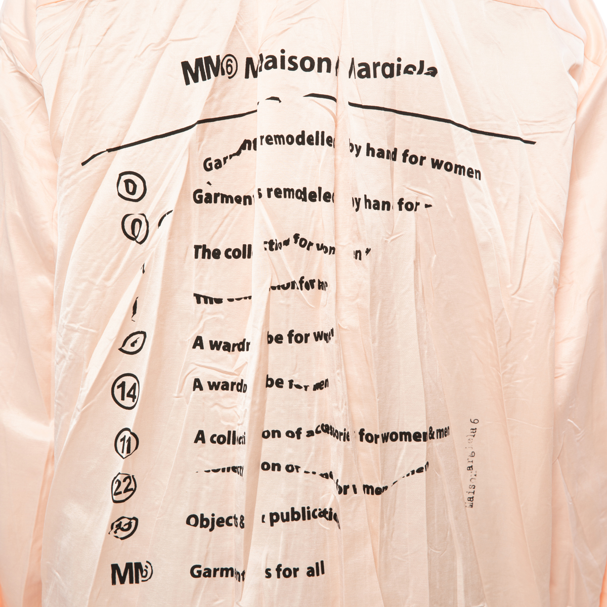 MM6 Maison Margiela Crushed Satin Shirt