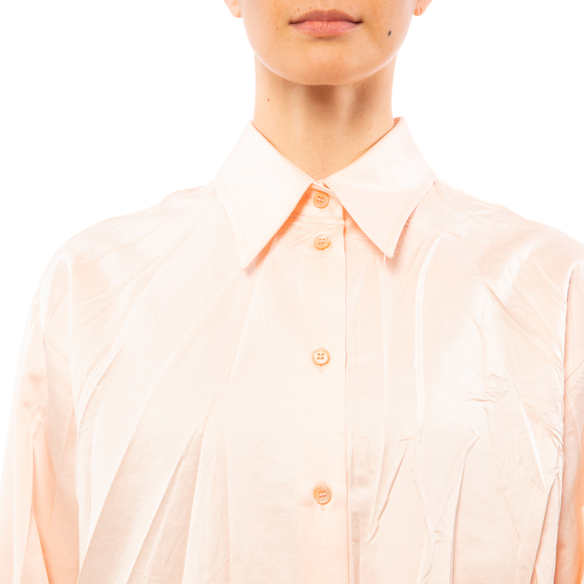 MM6 Maison Margiela Crushed Satin Shirt