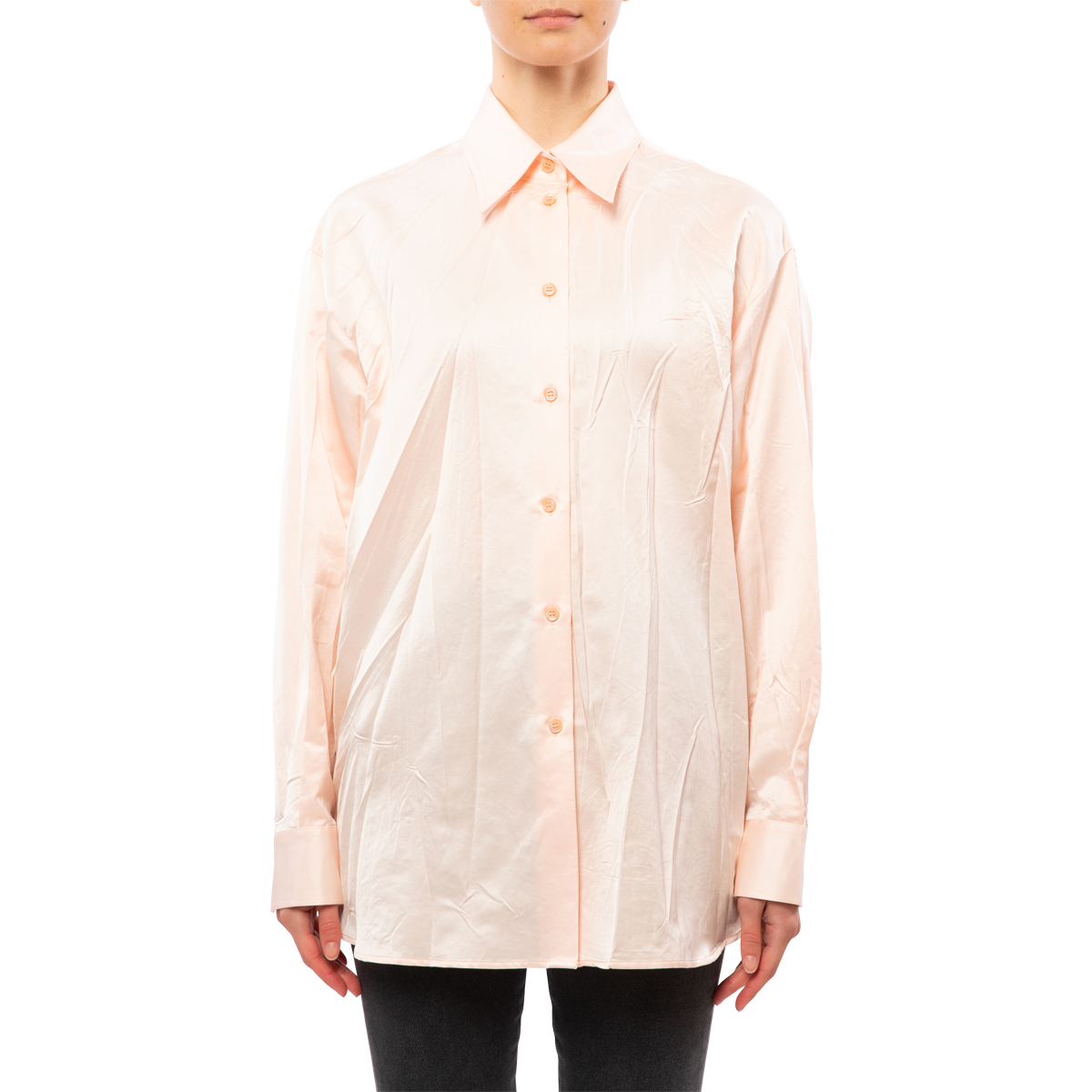 MM6 Maison Margiela Crushed Satin Shirt