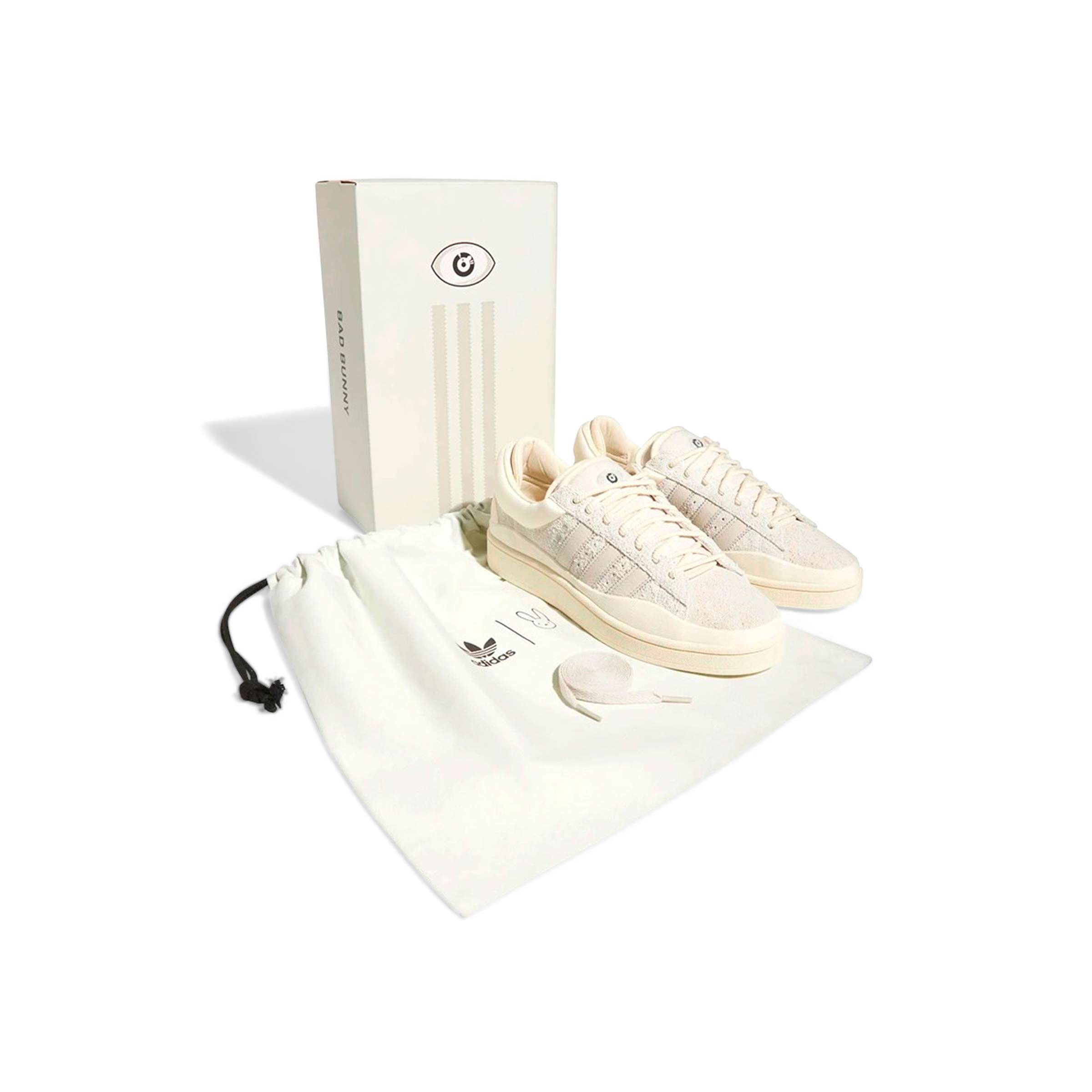 BAD BUNNY CAMPUS FTWWHT/ALUMIN/CWHITE Cloud White/Aluminum BAD BUNNY CAMPUS FTWWHT/ALUMIN/CWHITE Cloud White/Aluminum