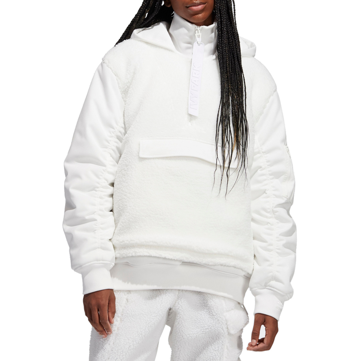 adidas IVY PARK 1/2 Zip Sherpa Layered Jacket (All Gender)