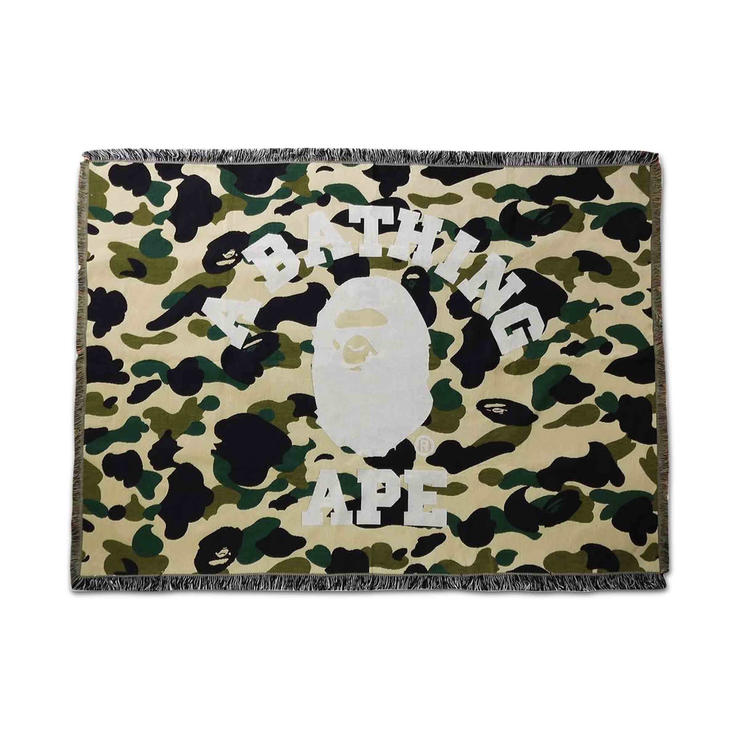 新品　A BATHING APE 1ST CAMO JACQUARD RUG 1ST CAMO Jacquard Rug - Premium Polyester | A Bathing Ape – us