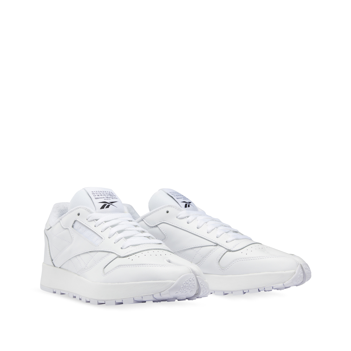 Maison Margiela X Reebok Project 0 CL Classic Leather Tabis White Angle
