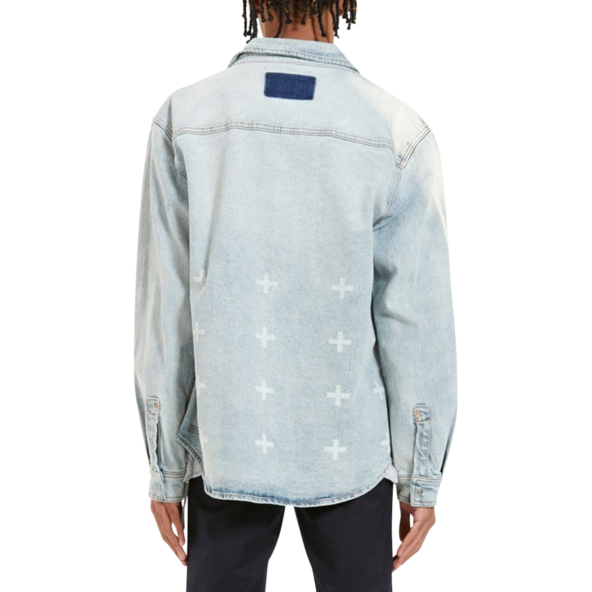 KSUBI Snakebite Shirt Dripp - Denim 
