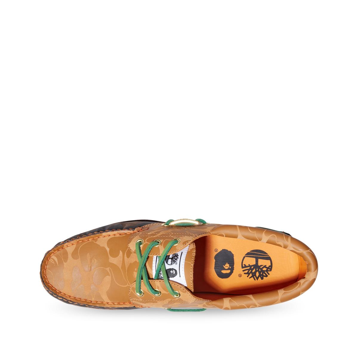Timberland x BAPE 3-Eye Lug Handsewn Shoes Wheat & Chocolate