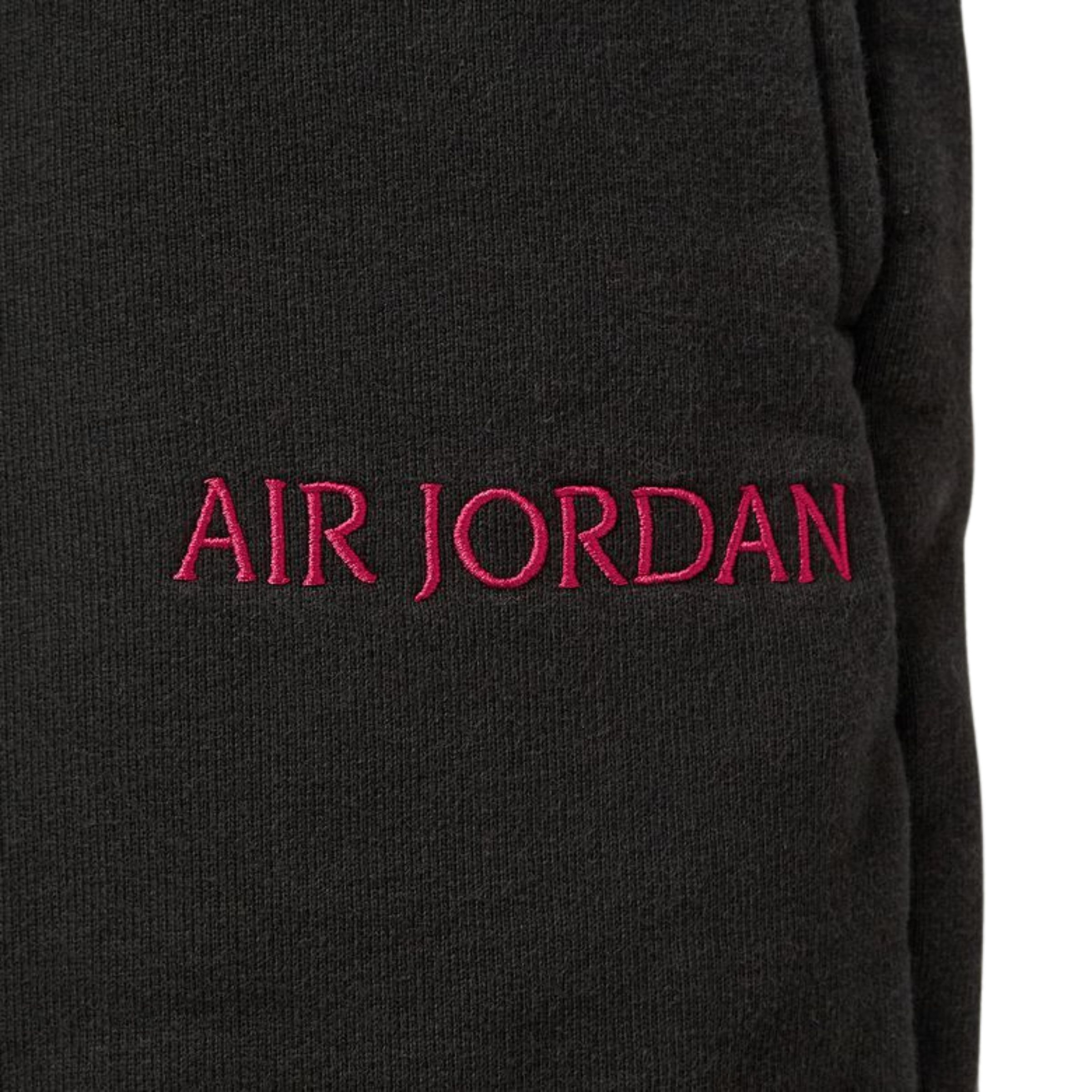 Nike Air Jordan Woodmark Fleece Short Black Gym Red SUBTYPE