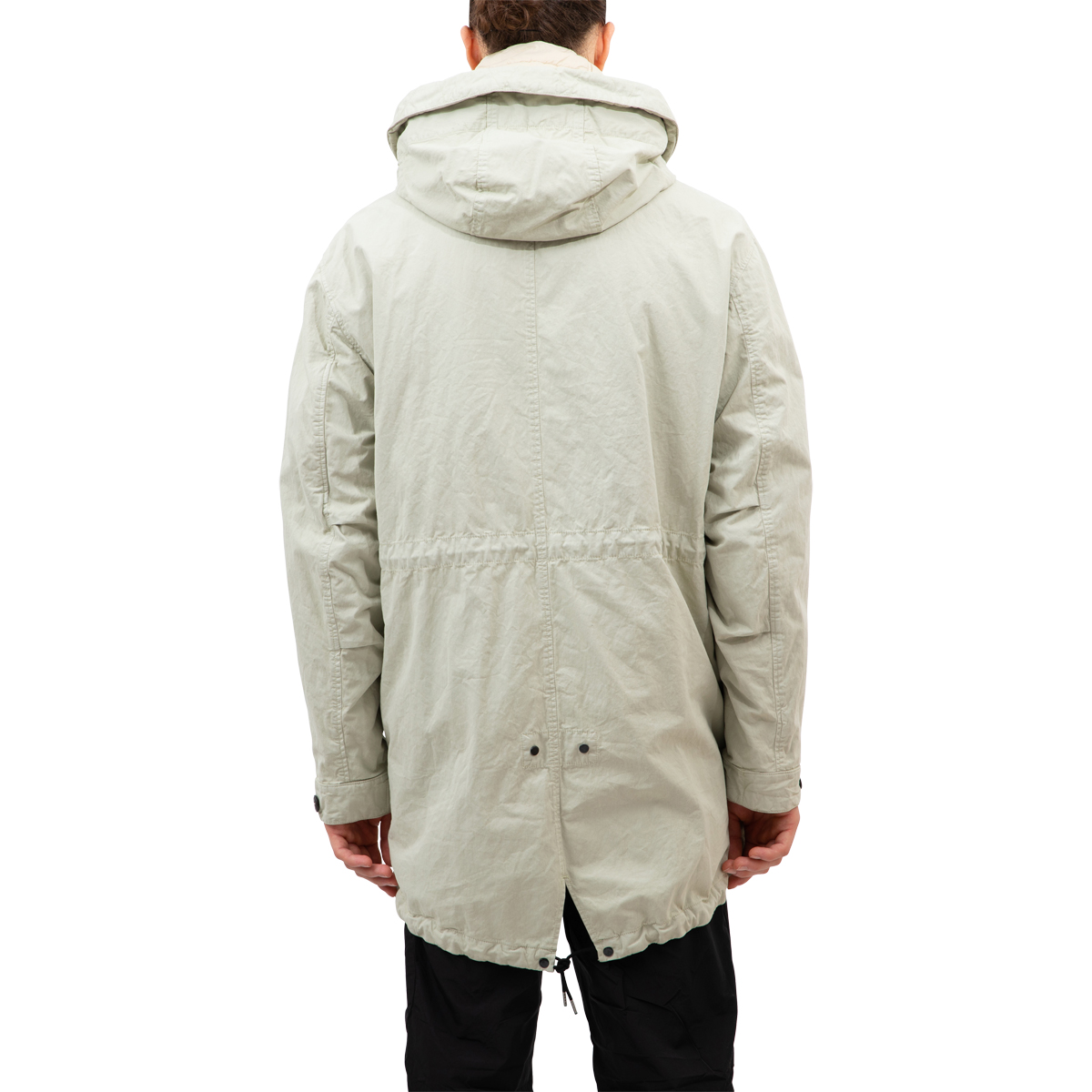 CP Company 50 Fili Rubber Lens Detail Parka - Oyster Grey | Subtype