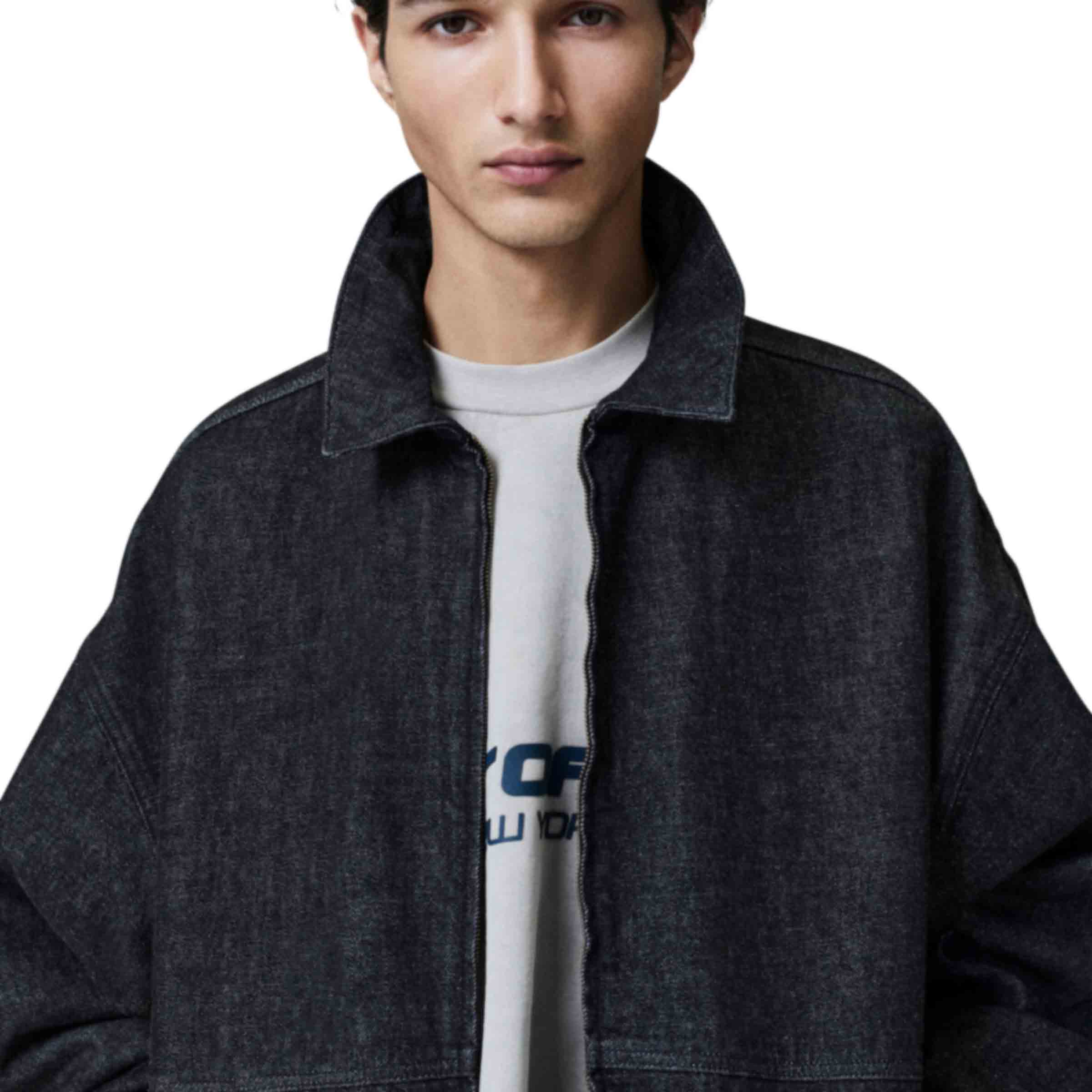 Denim Work Jacket Vintage Black | SUBTYPE