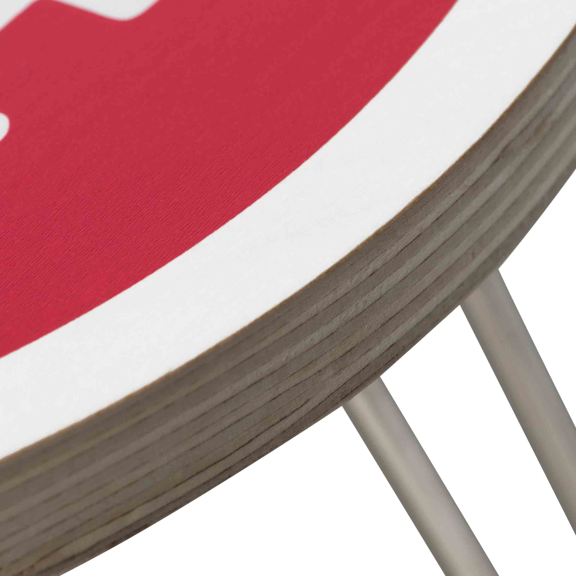 Heart Folding Table Scarlet / White | SUBTYPE