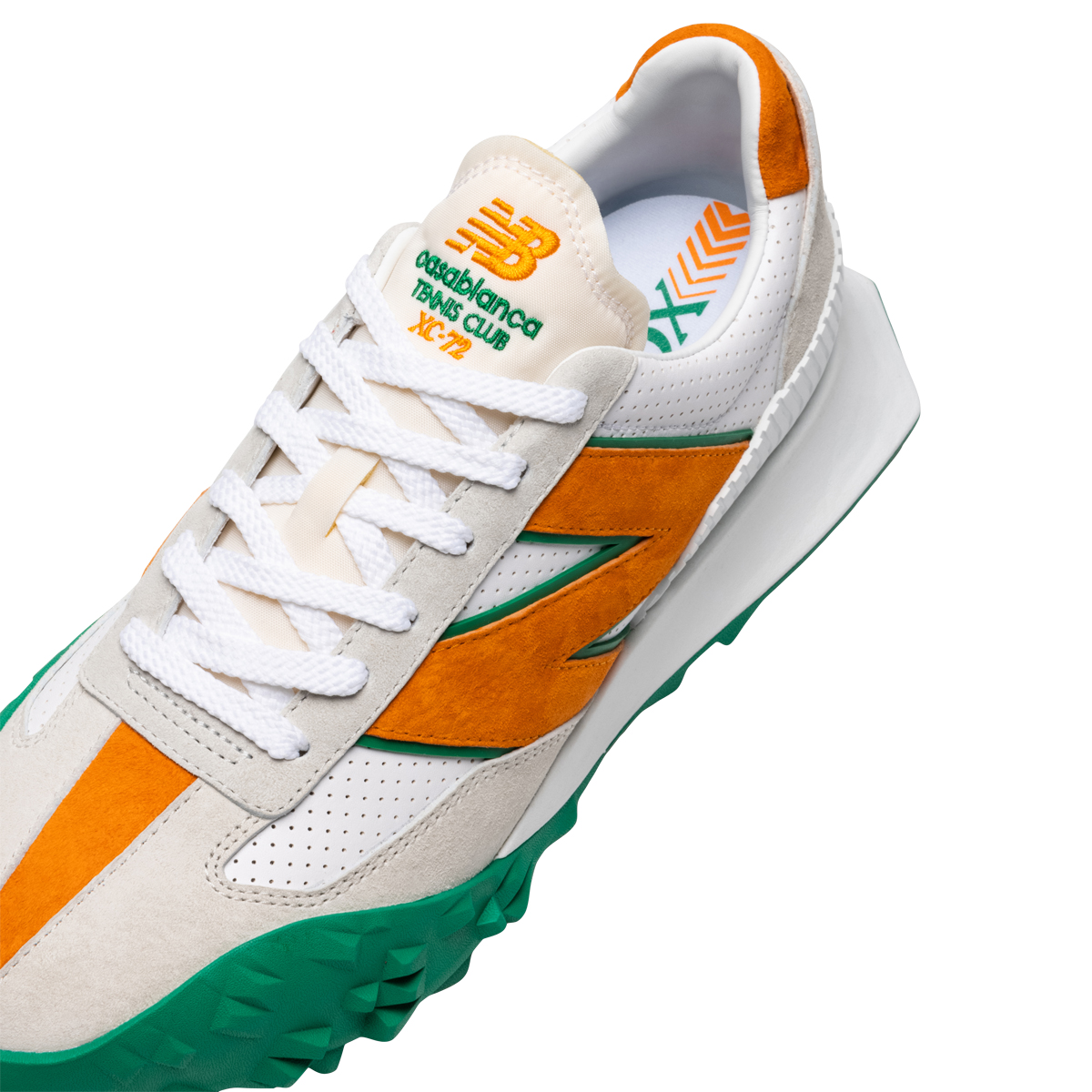 New Balance x Casablanca XC72 White/Orange/Green Subtype