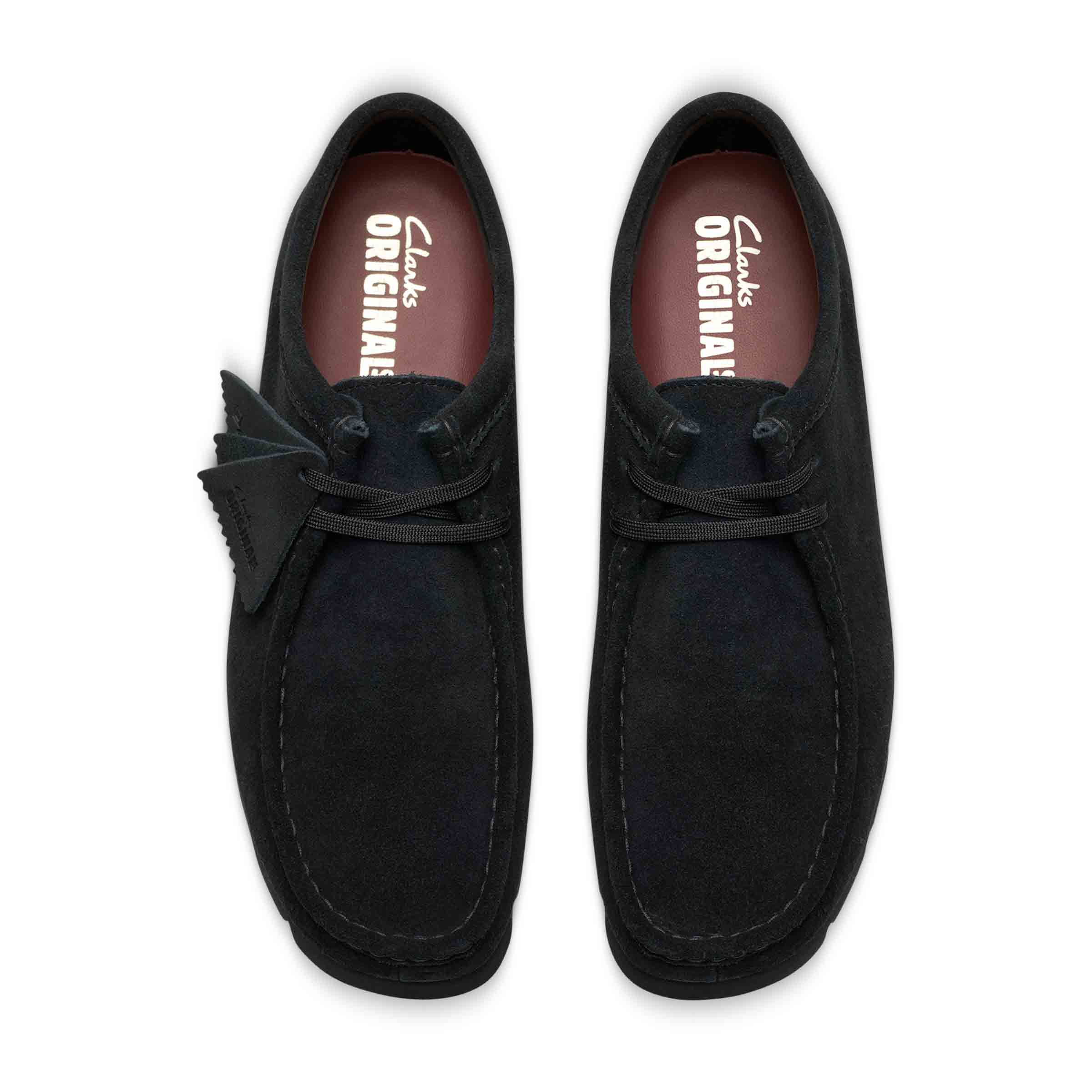 【新品】CLARKS WallabeeGTX 8 Black Clarks Wallabee Original Black Smooth Leather Limited