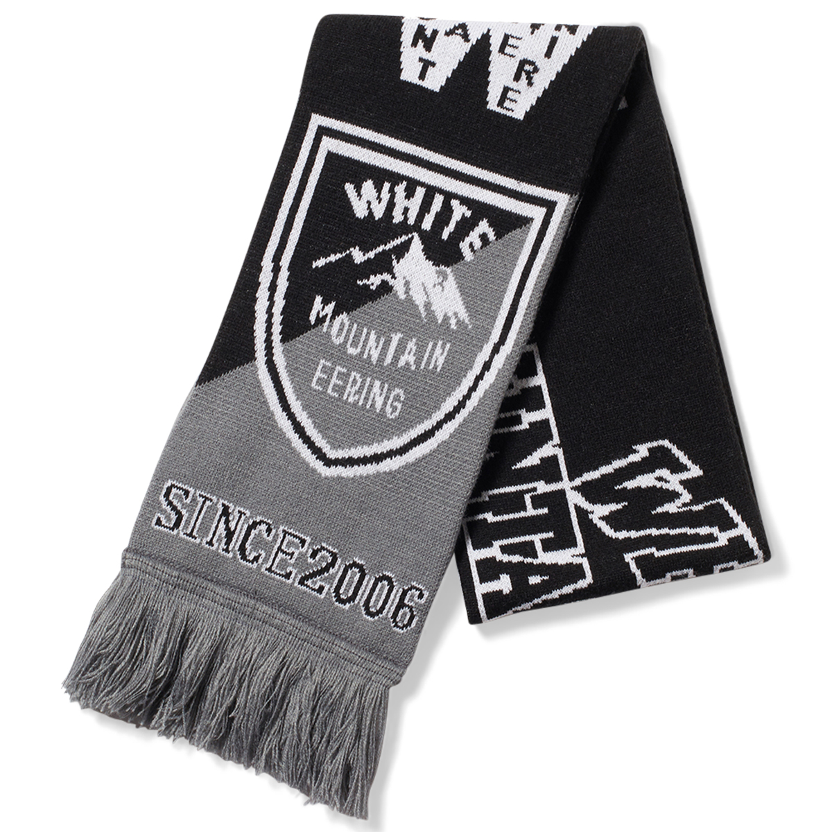 White Mountaineering Football Muffler Black