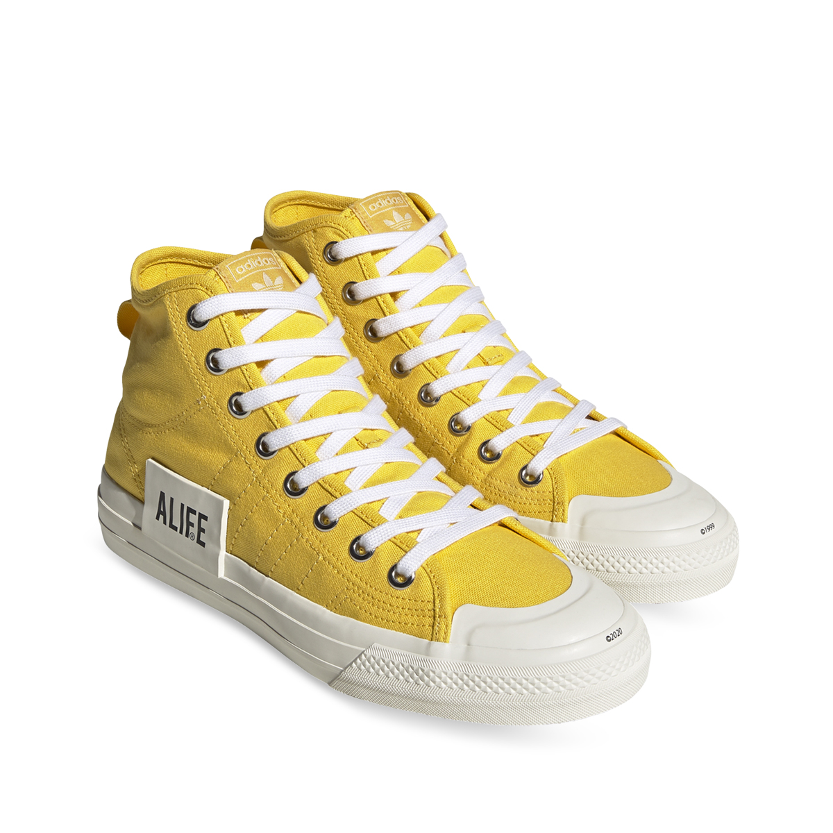adidas X Alife Nizza Hi Yellow Angle