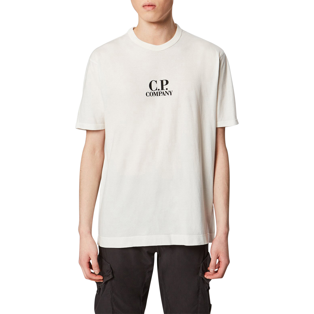 CP Company Garment Dyed No Gravity Jersey Logo T-Shirt